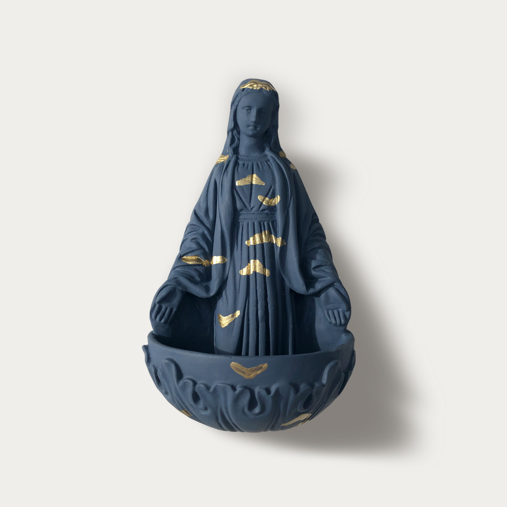 Maria F&B Stiffkey Blue - Dessin Yukotori in gold