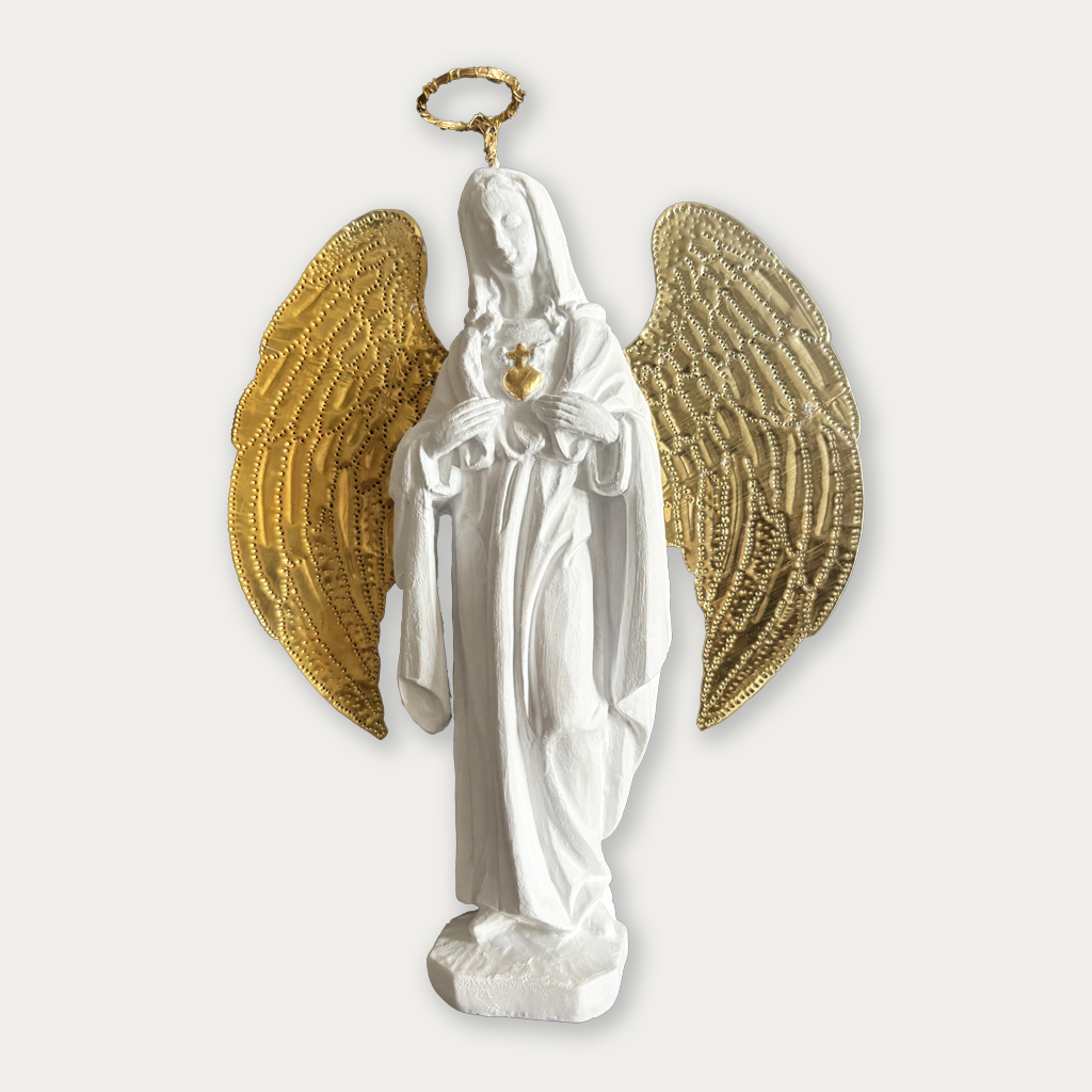 Maria mit Herz als Engel 