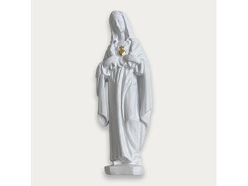 Maria mit Herz aus Gold