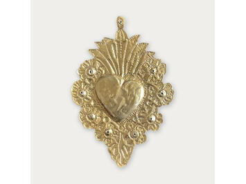 Votivgabe Herz mit Blumen 1