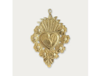 Votivgabe Herz mit Blumen 2